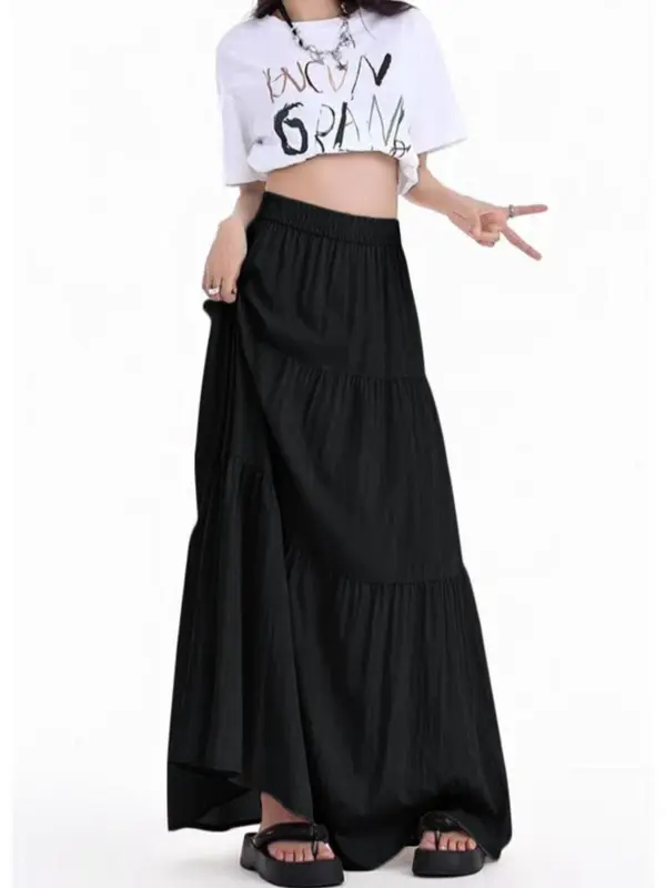 Women's Plain Skirt, Casual Fashion Skirt for Daily Wear, Ladies Bottoms for All Seasons 0