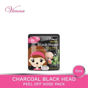 VIENNA CHARCOAL BLACK HEAD NOSE PACK PEEL OFF - VIENNA MASKER HIDUNG KOMEDO