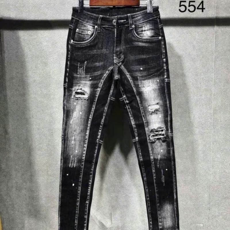 Quần jean dài nam loang màu mẫu mới rách nhẹ mẫu boy phố trẻ trung chuẩn menswear