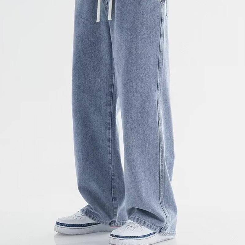 Product Introduction of [HZA] Loose Wide Leg Pants Smart Casual Hijab Fashion Muslimah Women Oversized Minimalist Basic Comfort Womenswear Girl Aesthetic Elastic Wrist Plus Size Drawstring Baggy Thin Straight Jeans 5