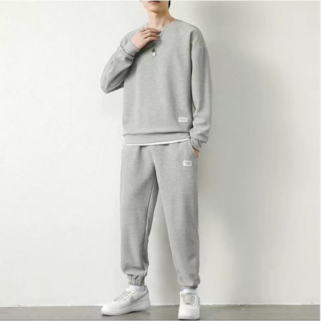 Product Introduction of Gym autumn and winter Cotton running fitness T-shirt double layer honeycomb mesh long sleeve tracksuit 18