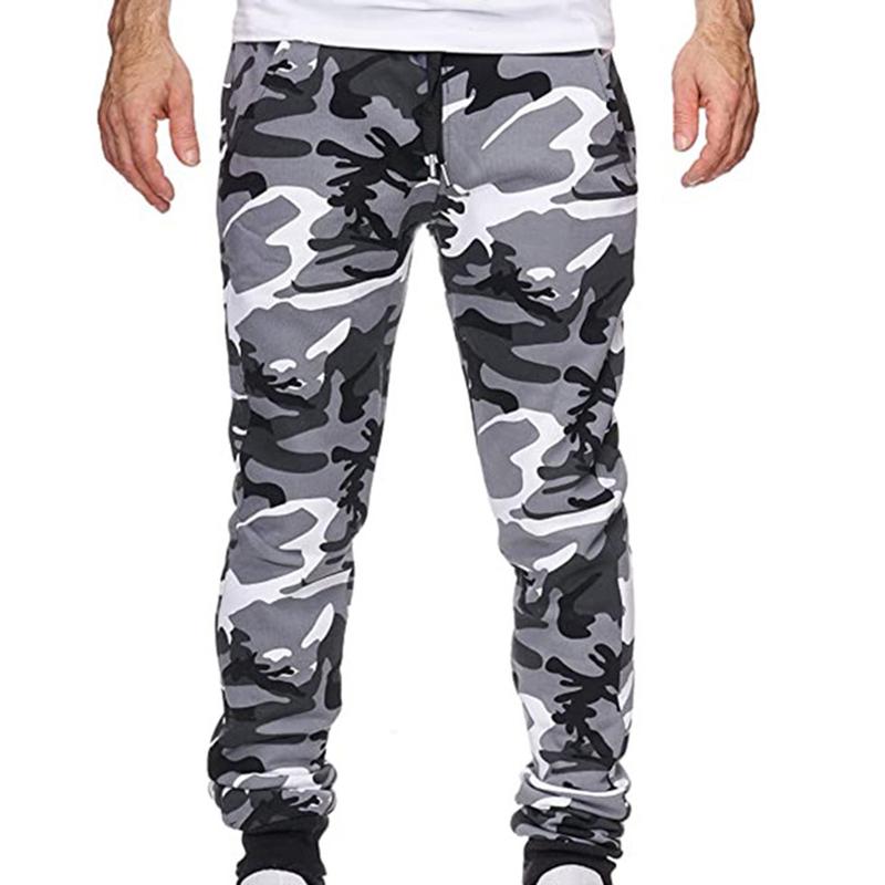 Quần Jogger Rằn Ri Cho Nam, Quần Túi Hộp Có Dây Mắt Cá Chân, Eo Trung Bình, Cho Mùa Thu 6