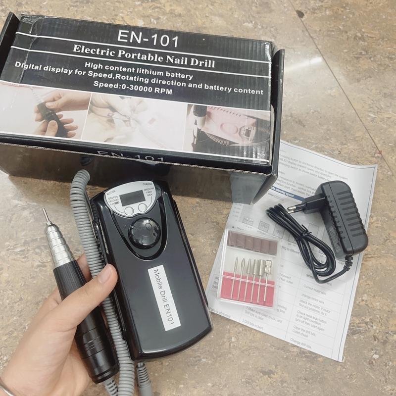 Máy mài Mog enu 101 Hồng ,đen và trắng giao màu ngẫu nhiên phụ kiện làm nail Nữ