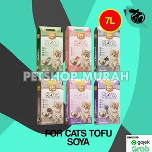 Pasir Kucing Forcats Tofu Soya Gumpal Wangi 7 Liter