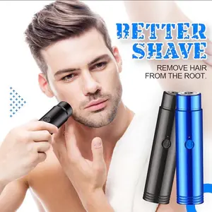 Alat Cukur Elektrik Mini Portable Rechargeable / Shaver USB Pencukur Kumis Alis Jenggot Cambang Bulu Kaki Ketiak / Cukuran