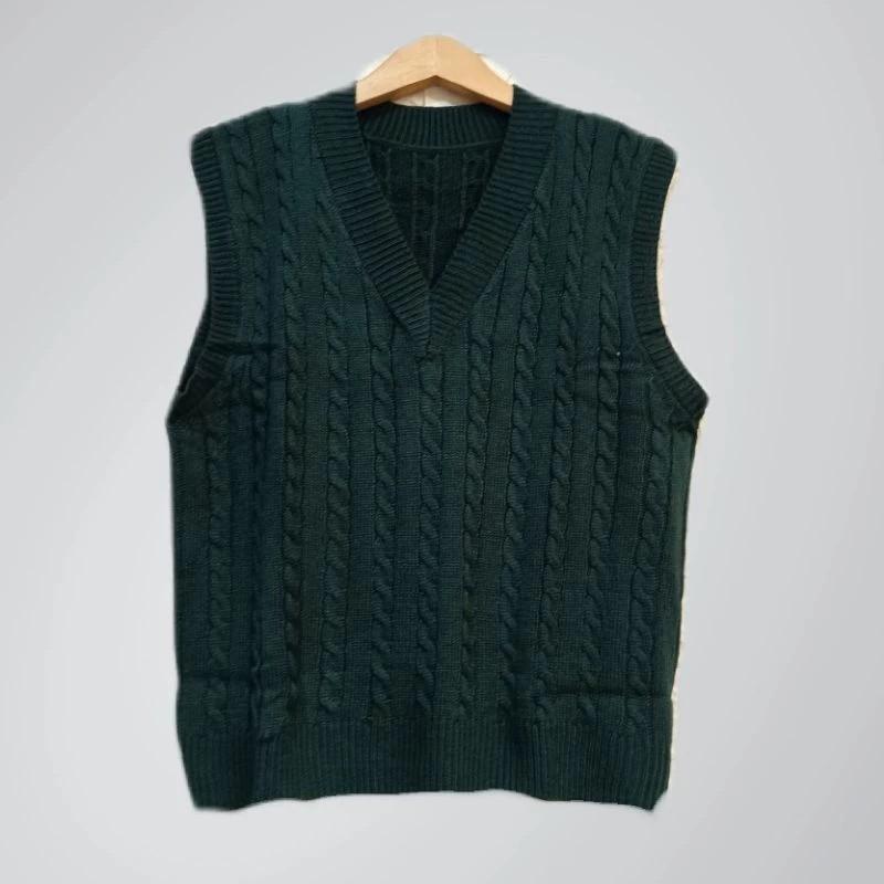 Product Introduction of azura rompi rajut cewek cowok V-Neck Santai 5
