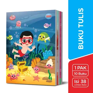 Buku Tulis 38 lembar Sidu ( 1 pack 10 buku ) / Buku sidu 38 / buku tulis sidu / Buku SIDU 38 Lembar 1 pack 10 buku