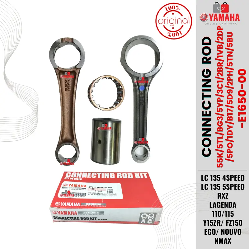 CON ROD CONNECTING CONROD CONECTING RXZ Y16ZR Y125Z LC135 LAGENDA ...