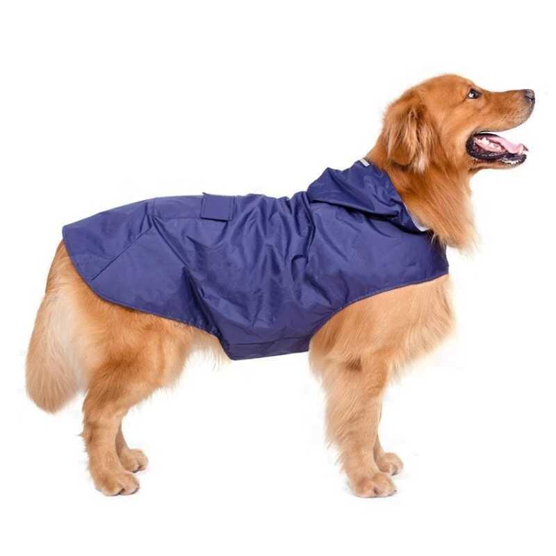 Product Introduction of Dog Small Large Waterproof Clothes Reflective  Rain Coats Hooded Jacket Raincoat Chihuahua Pet plies 35