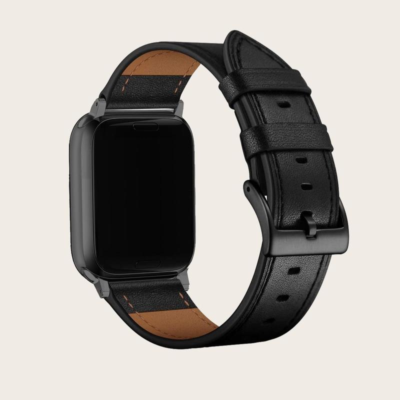 Vintage Faux Leather Watch Band for iWatch, Adjustable Watchband for Men & Women, Universal Fashionable Watch Band for Apple Watch 2