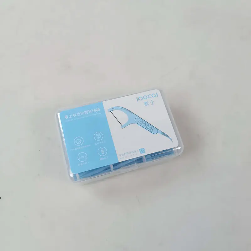 Terbaik SOOCAS Dental Floss Benang Gigi Pembersih Plak Gigi 50 Pcs - D1 - Light Blue 8