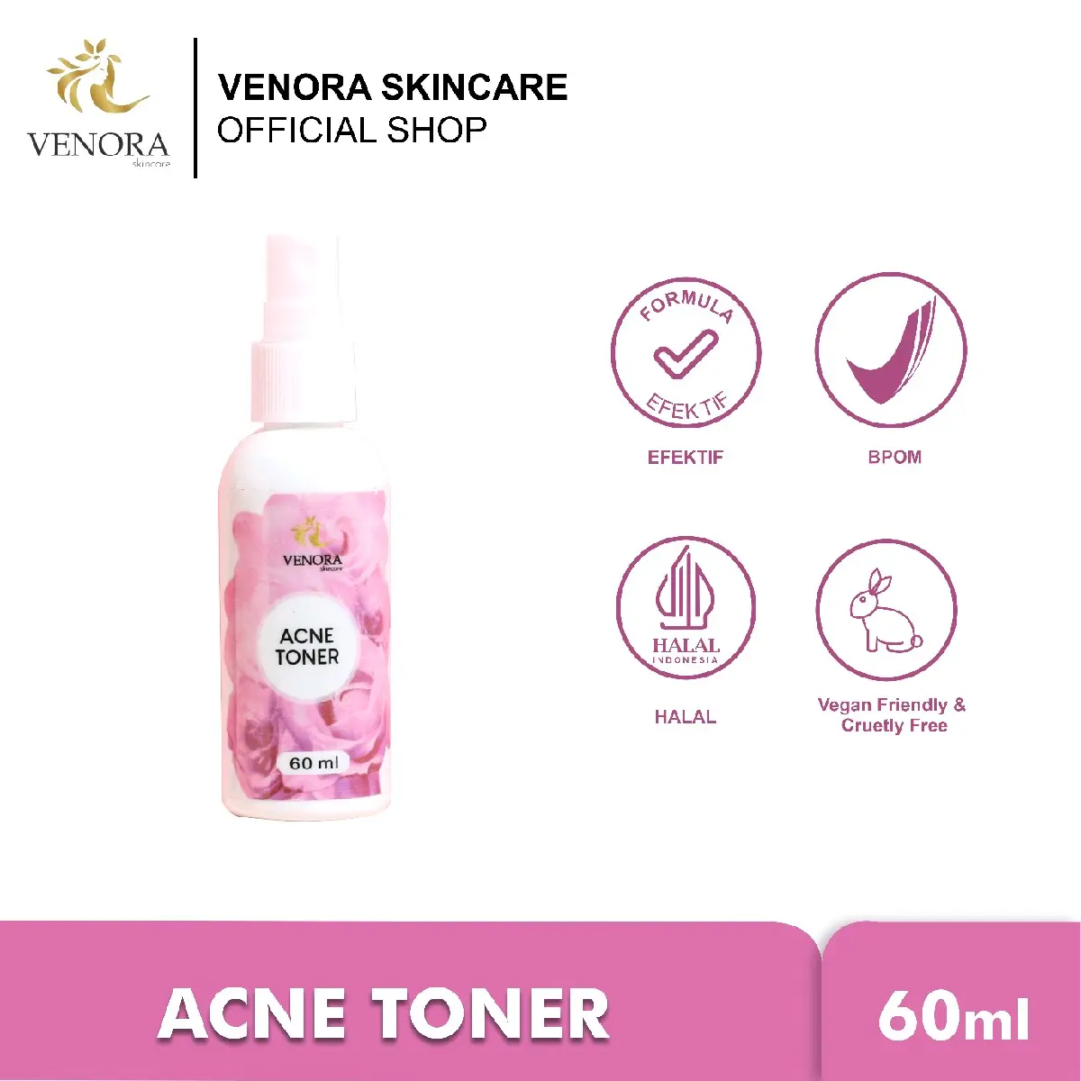 VENORA SKINCARE ACNE TONER