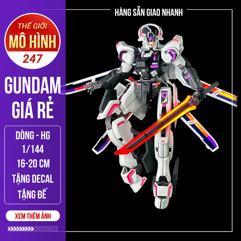 Combo Mô Hình Lắp Ráp Gundam HG TWFM Schwarzette giá rẻ - Kèm Đế + Decal huỳnh quang + Decal nước Bộ Lắp Ráp Đồ Chơi