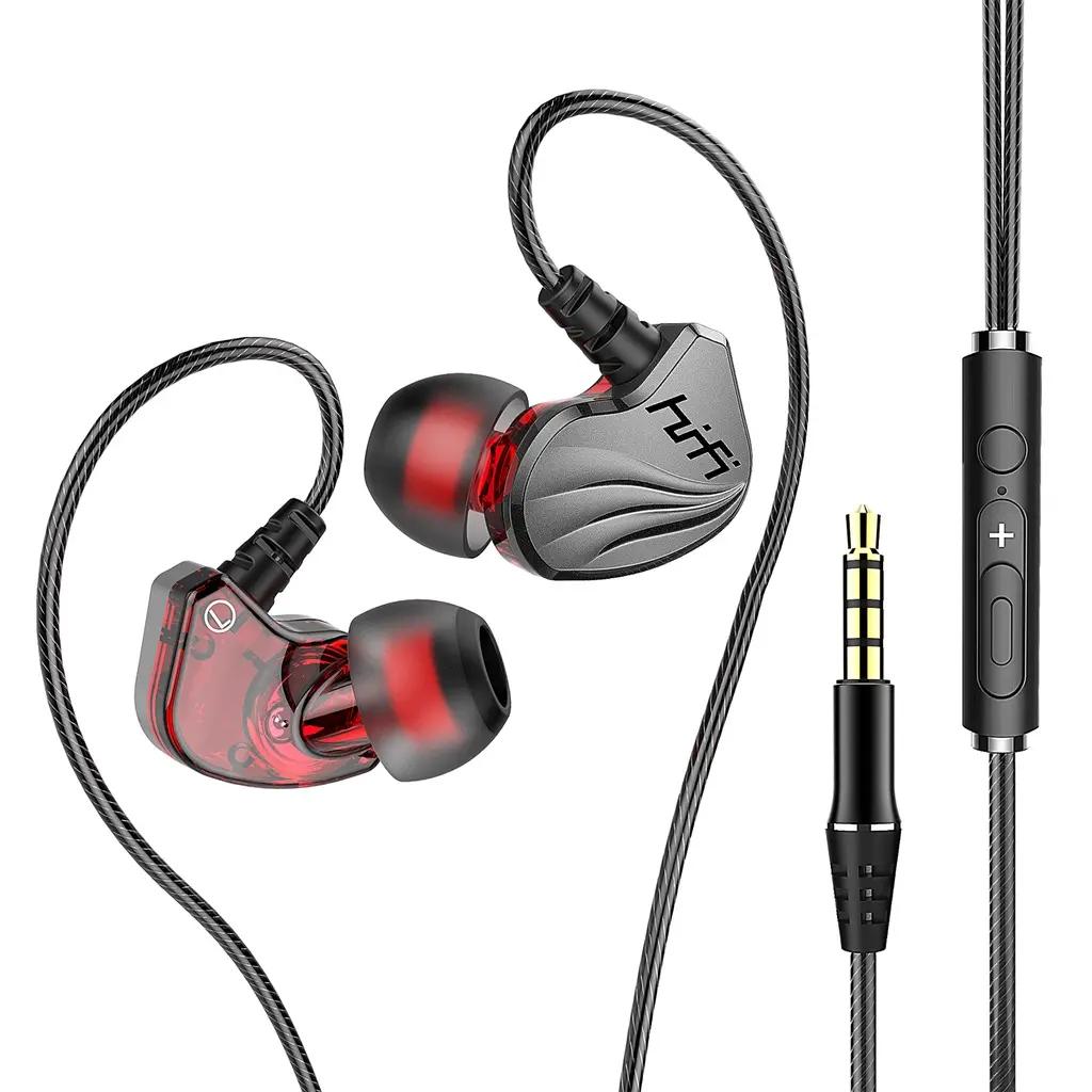 Zeus 6D Surround Sound Bass Earphones W/ Microphone Noise Cancelling Earphone Sport Headphone S2000 Audio Cable Electronic Earbud Plug Silicone