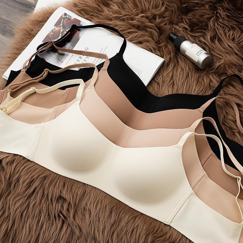 No wire bra Seamless bra Single layer thin bra No wire No padding 2