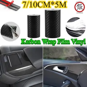 7/10CM*5M Stiker Karbon 5D/ Lakban Sticker Nano Carbon Fiber Car/ Wrap Film Vinyl/ Sticker Karbon Premium/Nano Carbon Fiber Stiker/Lakban AntiGores Tahan Air 5D/Pelindung Mobil Sill Plate Pintu Spion Bemper