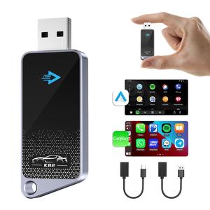 Wireless Car Adapter, Android Wireless Adapter, Plug & Play Car Adapter, Compatible with iPhone & Android, Car Electronics Accessories, for CarPlay Converter