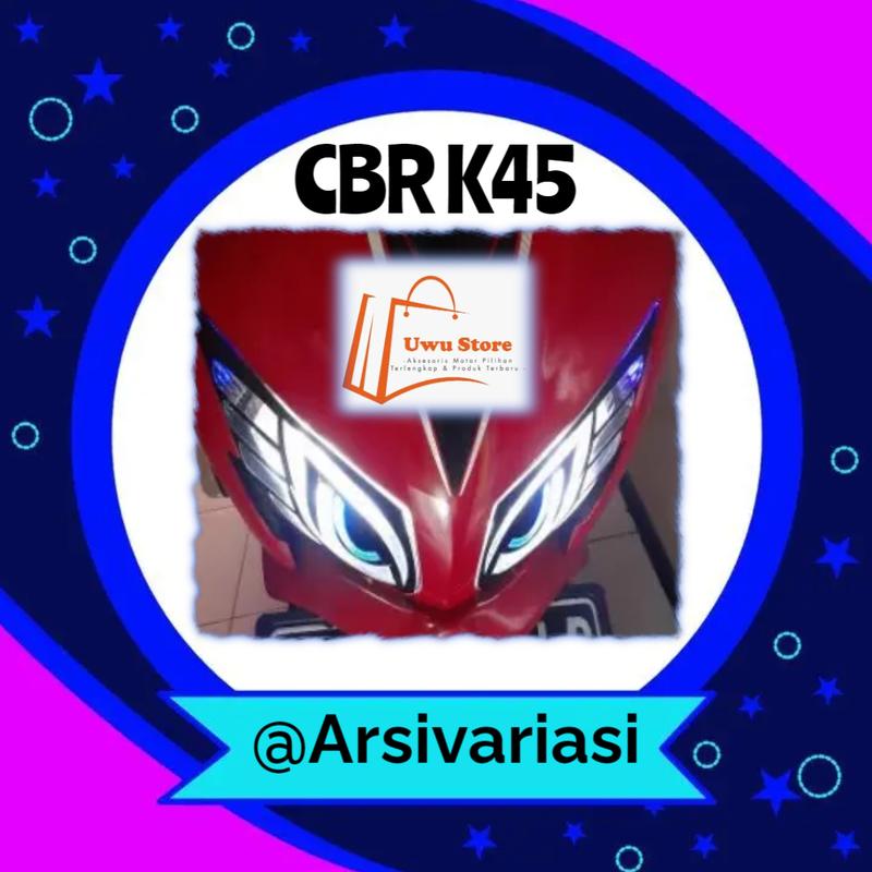 Stiker Variasi Lampu Depan CBR k45 Lokal Motorcycle 3