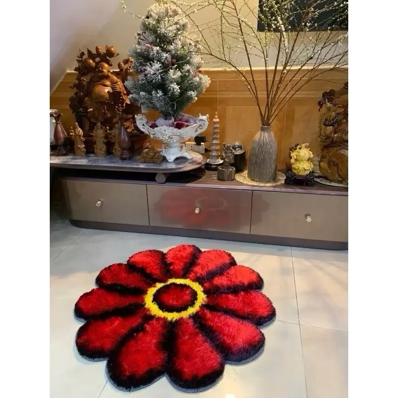 ￼THẢM CHÙI CHÂN HÌNH BÔNG HOA CAO CẤP - CỰC ĐẸP-Thảm chân-Thản trải sàn nhà-Thảm decor
