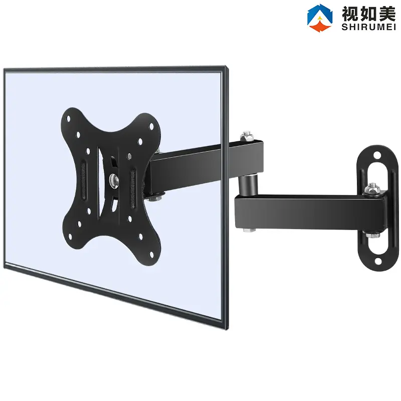 Giá Đỡ Màn Hình Máy Tính, Treo Tường, Cánh Tay Có Thể Gấp Gọn 14-24 Inch, Giá Đỡ Màn Hình, Thích Hợp Để Trưng Bày