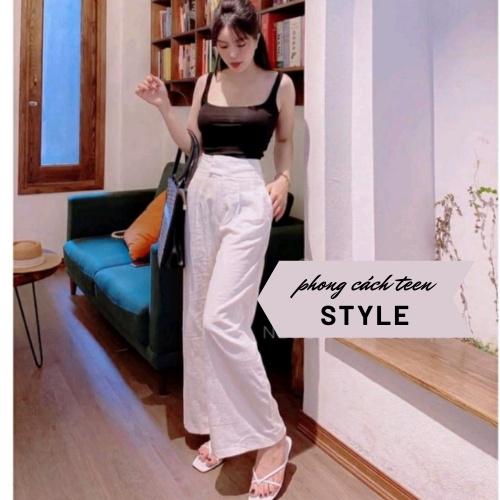Dép lê nữ xỏ ngón quai dây đơn giản kẹp tông đế bệt mũi vuông thời trang giá rẻ DéP Sandal Shoes Women 7
