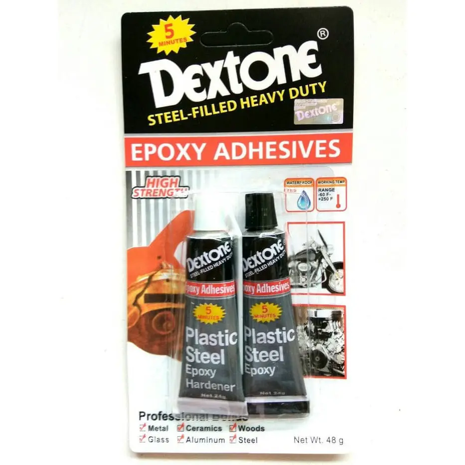 LEM DEXTONE 5 MINUTES MENIT 48 GR GRAM LEM BESI KAYU PLASTIK KERAMIK (GROSIR) logam resin