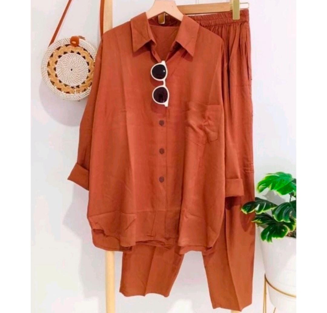 Naura polos oneset panjang Naura Standar_ Jumbo_Super Jumbo,, LD 110-120-130 Banyak Variasi Warna