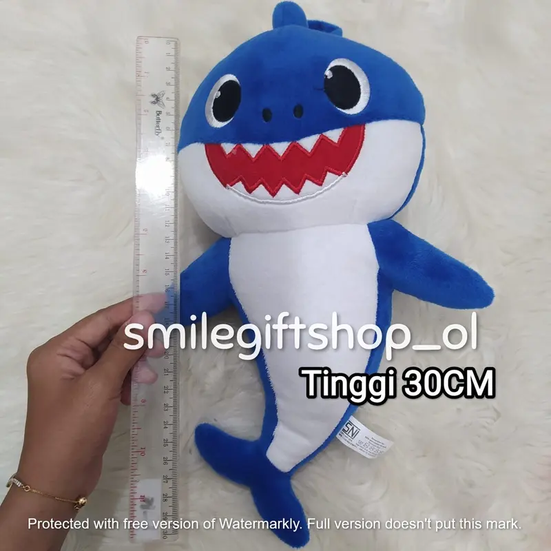 Boneka Plush Toys Anak Perempuan Laki Laki Bayi Baby Shark Pinkfong Bunyi Krincing Warna Warni Unofficial 4