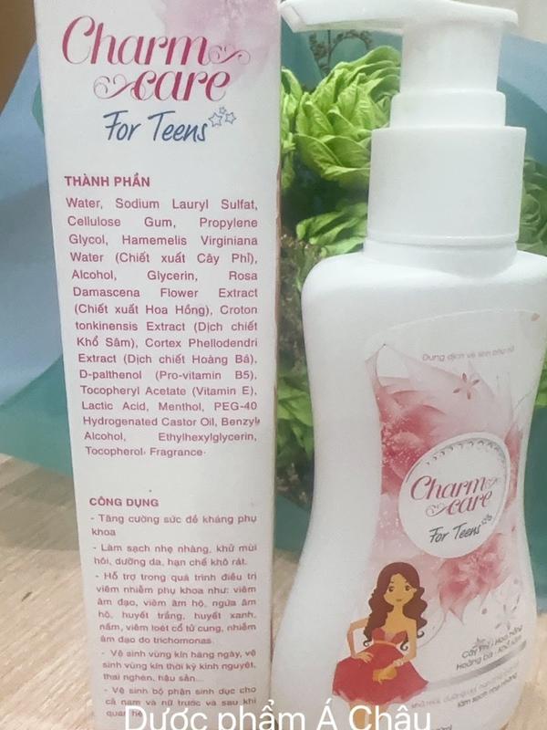 DUNG DỊCH VỆ SINH PHỤ NỮ  DÀNH CHO TRẺ EM VÀ TUỔI DẬY THÌ - CHARM CARE - KHỬ MÙI, DƯỠNG DA, HẠN CHẾ KHÔ RÁT, LÀM SẠCH NHẸ NHÀNG 4