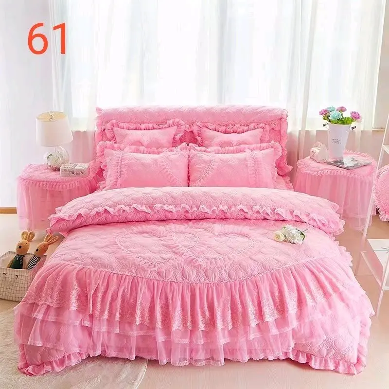 Bộ chăn ga cotton hàn quốc tiểu thư sang chảnh cao cấp