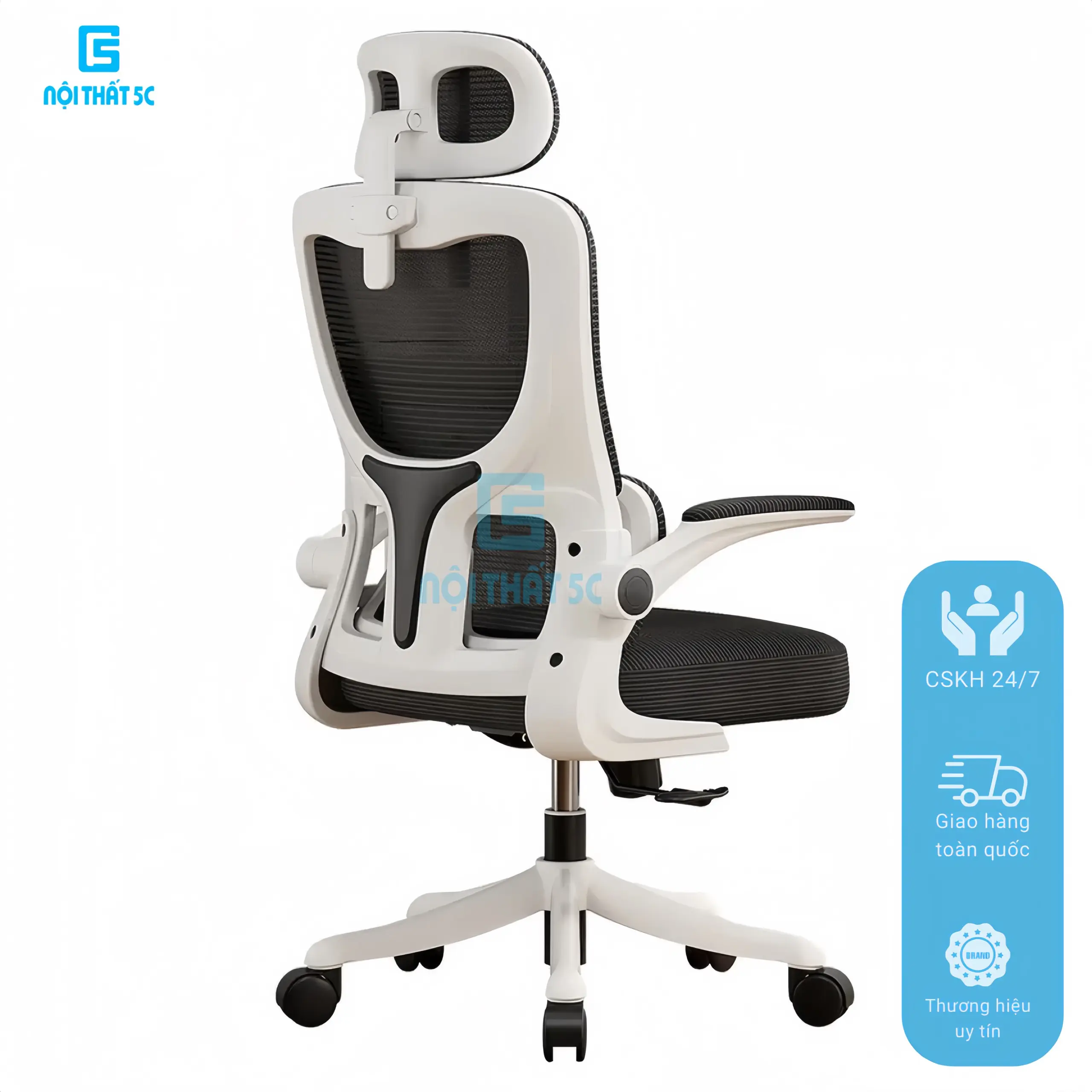 Ghế xoay Công Thái Học GH-328 thiết kế lưng 3D hiện đại