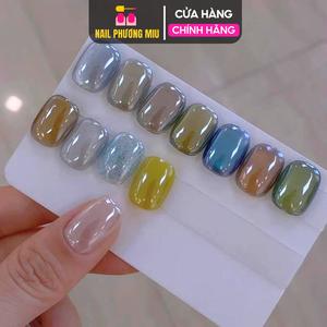 Tráng Gương Bóng Ánh Trong Suốt Làm Nail, Nhũ Tráng Gương Móng Cao Cấp Tráng Trên Mọi Nền Màu Trong Trẻo Hàn Quốc thạch tráng gương
