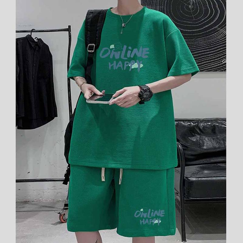 Bộ Quần Áo Thể Thao Thun Nam Thời Trang họa tiết online cọc Tay M00 Menswear2025 8