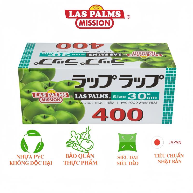 [CHÍNH HÃNG] Laspalm Màng Bọc Thực Phẩm Co Giãn Tốt - Có Dao Cắt Tiện Dụng & Chứng Nhận ATTP