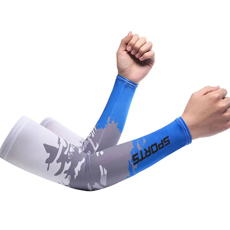 Tay Áo Lụa Băng Cho Nam, Che Thể Thao, Chạy Bộ, Chống Nắng Uv, Ngoài Trời， Sport