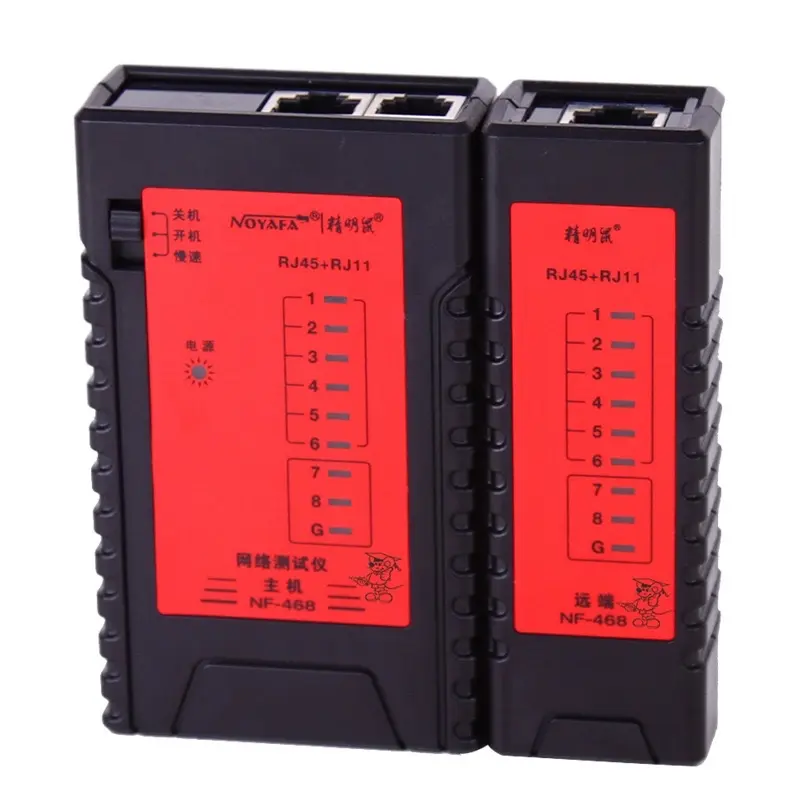 Bộ Test dây mạng RJ45 , RJ11 , RJ12 Noyafa NF468 Cat 5e Cat 6a 0