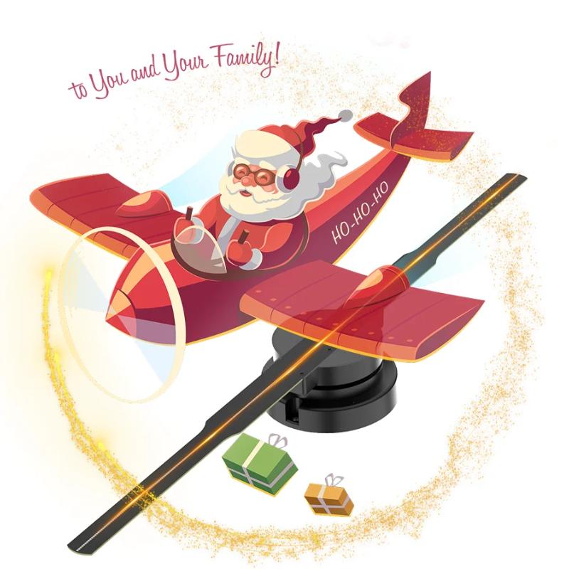 42CM Wifi 3D Hologram Projector Fan Remote Wifi Control 3d led projector Display Player Holographic Advertising Projector - Image 2