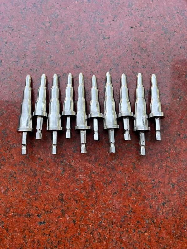 Nong Ống Đồng Bằng Máy Khoan Pin Cầm Tay Phi 6 - 10 - 12 [ INOX 304 ] Mũi Nong Ống 3 Trong 1 Nguyên Khối