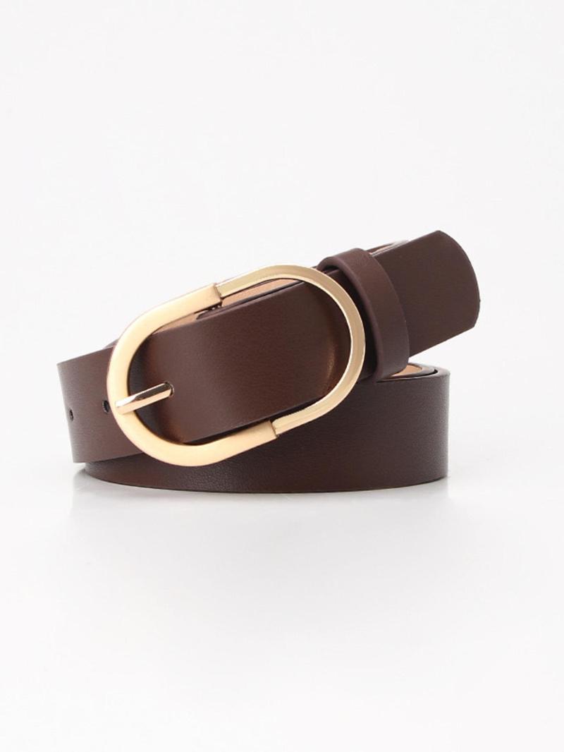 Product Introduction of Women's Minimalist Temperament Solid Color Belt, Fashionable Belt for Daily Clothing Decor, Trendy All-match & Exquisite Belt for Birthday Gift 8