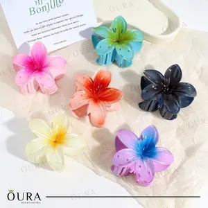 Jepit Rambut Bunga Kamboja Bali Flower Hair Clip Korean Style Aesthetic