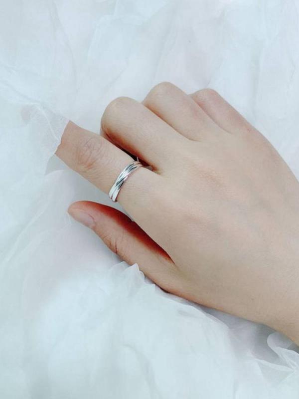 Triple Stacking Ring, Stainless Steel Jewelry, Fashion Accessories for Both Men & Women, Trendy All-match & Exquisite Jewelry for Birthday Gift 2