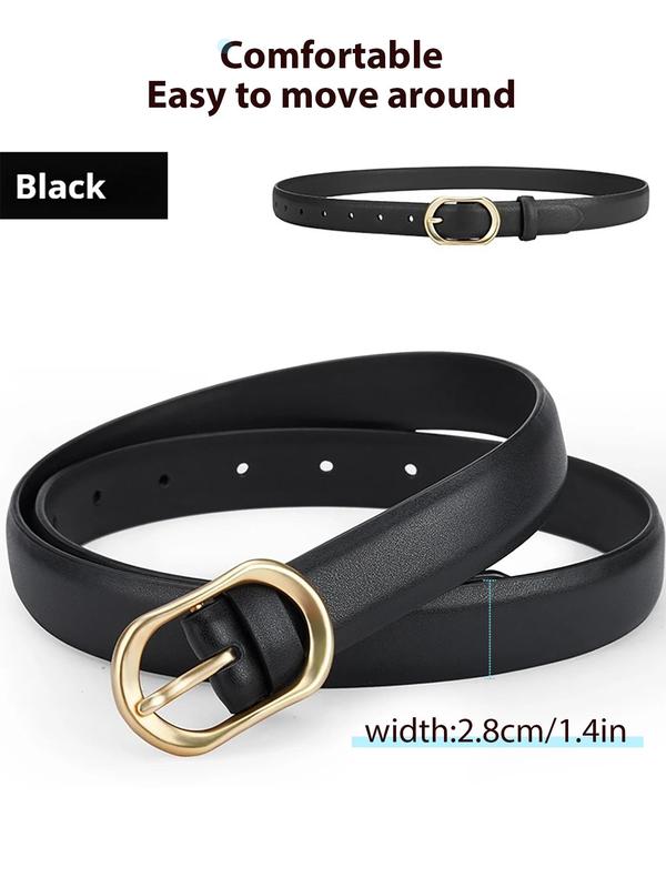 Durable Pin Buckle Women's Belt, Durable Two Layer Split Leather Belt, Trendy All-match & Exquisite Belt for Birthday Gift 1