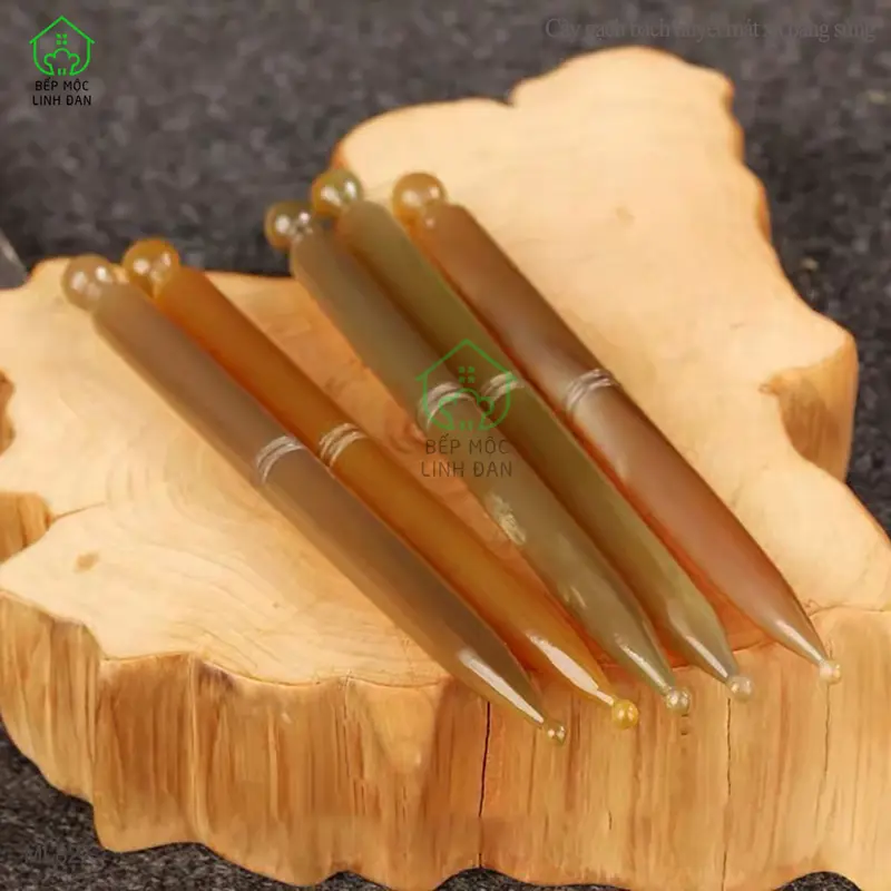 Cây Gạch Bạch Huyết Điện Chẩn Bằng Sừng - Day Ấn Huyệt Mát Xa Làm Đẹp Da [MH827] 7