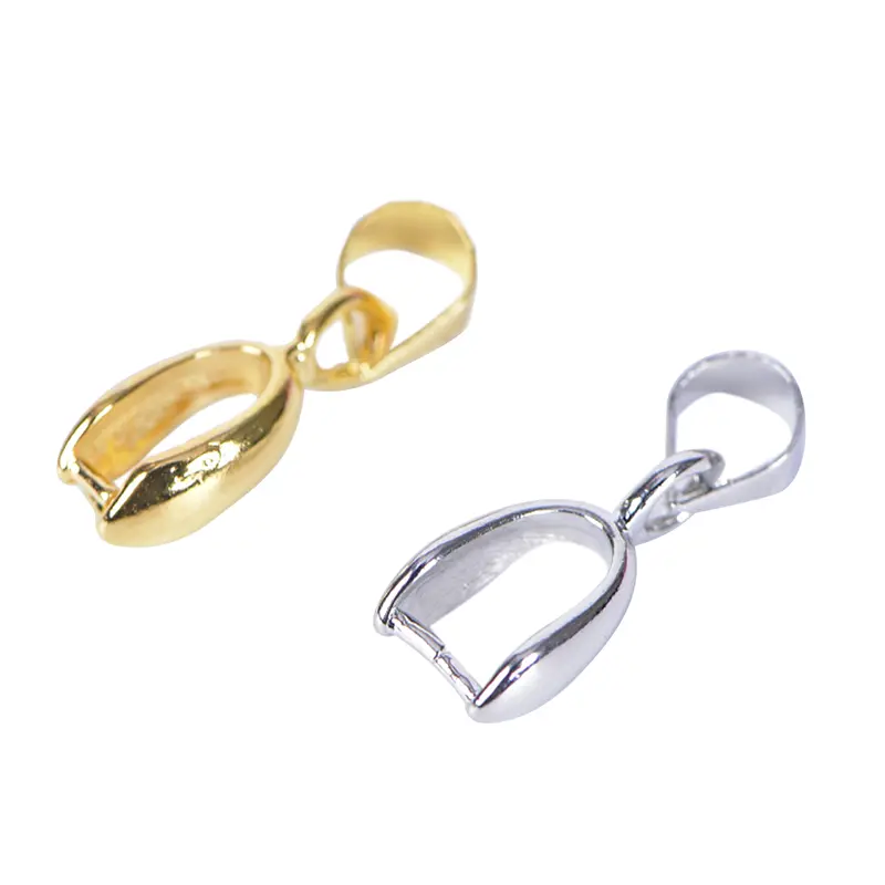 Móc Cài Mặt Dây Chuyền, 12 Cái / lốc, Kẹp, Đầu Nối, Hạt Quyến Rũ, Phát Hiện Trang Sức