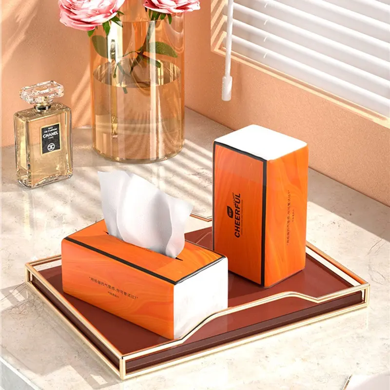 Thùng 20 gói giấy ăn CHEERFUL nội địa Trung - Giấy 4 lớp siêu dai Mecuken21 Khăn Giấy 4