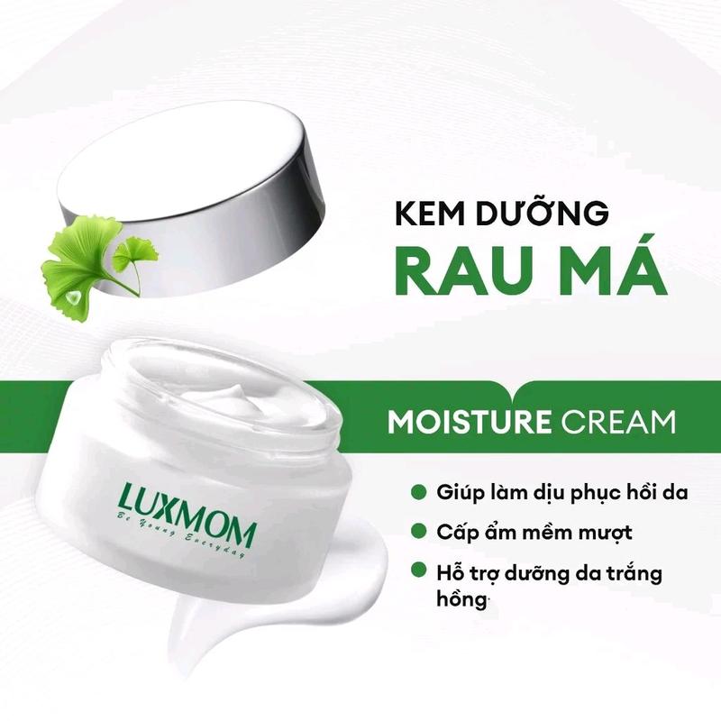 Bộ Chăm Sóc Da Hoàn Hảo Gồm Kem Rau Má + Sữa Rửa Mặt + Kem Chống Nắng Luxmom Skincare r đồ 8