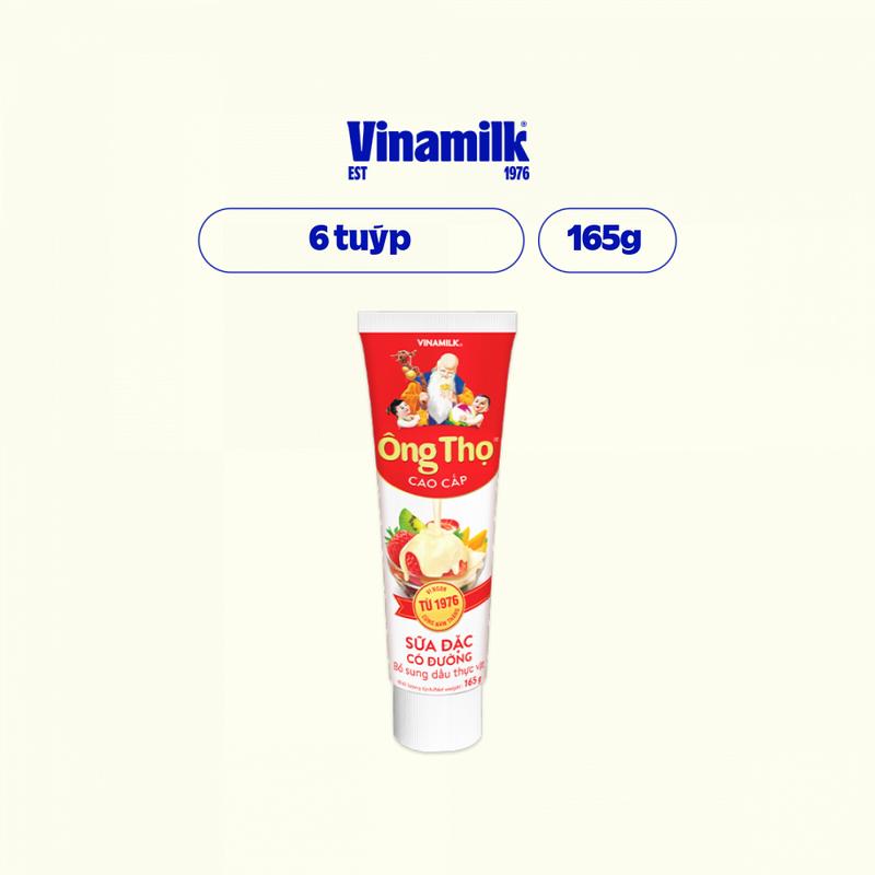 6 Tuýp Sữa Đặc Có Đường Ông Thọ Đỏ 165g