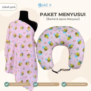 Paket Bantal Menyusui - Nursing Pillow FREE Nursing Apron