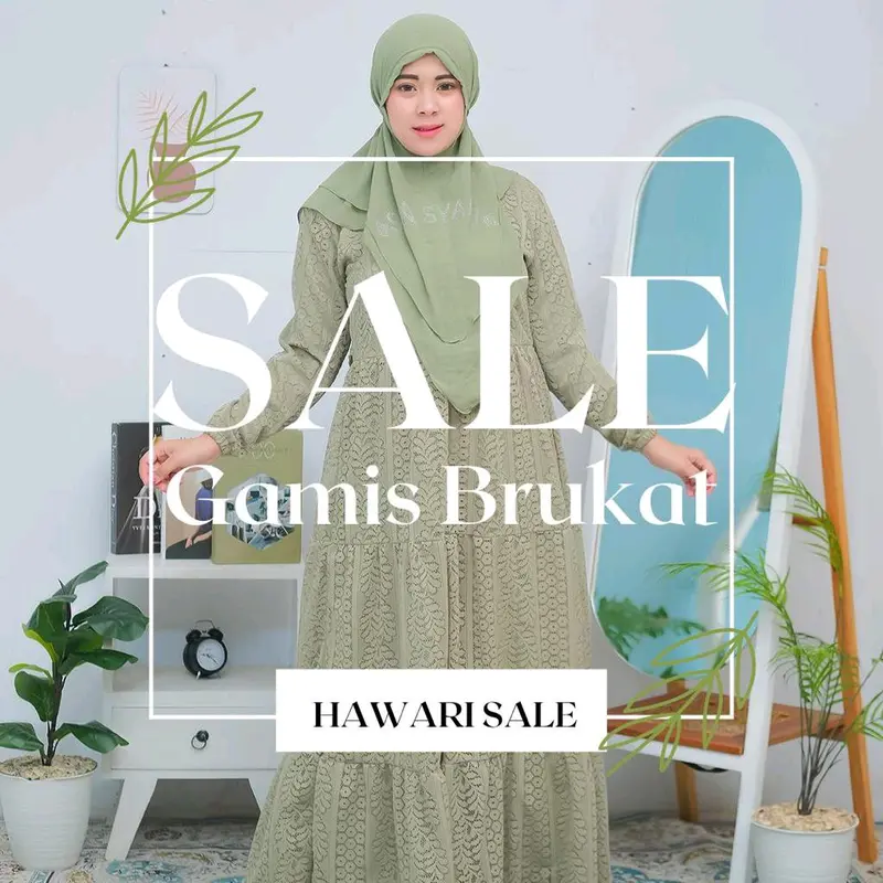 Sale Live Gamis Terbaru Kode "B" Muslim Wanita 1