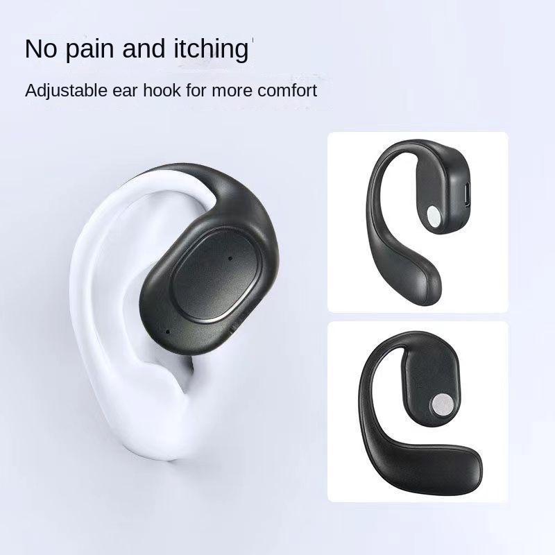 Tai Nghe Bluetooth, Không Dây, Không Trong Tai, Gắn Tai, Chất Lượng Âm Thanh Cao, Thời Lượng Pin Dài, Thích Hợp Cho Thể Thao, Chức Năng Khử Tiếng Ồn, Áp Dụng Cho Điện Thoại Apple Và Android Nhét Tai Nghe Nhạc Earphone 5
